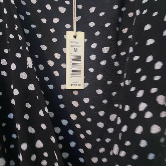 Max Studio Patterned Ruffle Wrap Midi Dress New with tags size M - Picture 9 of 16